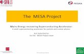 The MESA Project - MITweb.mit.edu/lns/PEB_Workshop/talks/Aulenbacher.pdf · MESA supported by : • State of Rhineland Palatinate • German university excellence initiative: PRISMA-Cluster