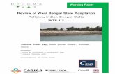 Review of West Bengal State Adaptation Policies, …...Research Initiative in Africa and Asia (CARIAA). CARIAA aims to build the resilience of vulnerable populations and their livelihoods