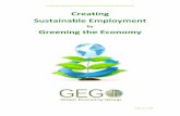 Creating Sustainable Employment - Environmental Pillarenvironmentalpillar.ie/wp/.../08/...Employment-by-Greening-the-Econo… · Creating Sustainable Employment by Greening the Economy