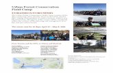 Urban Forest Conservation Field Camp - forestry.utoronto.caforestry.utoronto.ca/.../2020/01/Urban...Field2020.pdf · forest management, urban woodland management, diverse ecological