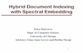 Hybrid Document Indexing with Spectral Embeddingpeople.cs.uchicago.edu/~matveeva/HybridIndexingNYU.pdfHybrid Document Indexing • Multi-level document similarity - the same people