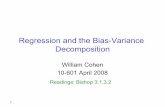 Regression and the Bias-Variance Decompositionzabokrtsky/courses/npfl104/...31 Additional readings •P. Domingos, A Unified Bias-Variance Decomposition and its Applications. Proceedings