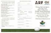 EARLY BIRD PRIZE! 403- 2017 Charity Golf Tournament · Sponsors pay by May 15, 2017 and you will be entered into the early bird prize draw! Approximately $500 value. REgIstER BY PhonE