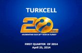 TURKCELL · in Q114 TURKCELL TURKEY OPERATIONAL KPIs *Excluding MTR cut impact, blended , postpaid and prepaid ARPU would be TRY22.0; TRY37.4 and TRY11.6 respectively in Q114 MARKET