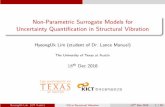 Non-Parametric Surrogate Models for Uncertainty Quantification … · 2020-02-24 · Non-Parametric Surrogate Models for Uncertainty Quantiﬁcation in Structural Vibration HyeongUk