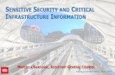 ENSITIVE SECURITY AND CRITICAL NFRASTRUCTURE …€¦ · may result in civil penalty or other action. For U.S. government agencies, public disclosure is governed by 5 U.S.C. 552 and