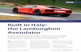 The Lamborghini Aventador LP 700-4 has a top speed of 350 ...csmres.co.uk/cs.public.upd/article-downloads/RP0513_Feature_Lam… · Aventador monocoque Lamborghini reports that the