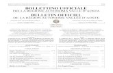 N. 42 Bulletin Officiel de la Région autonome Vallée d’Aoste … · 2020-07-14 · Bollettino Ufficiale della Regione Autonoma Valle d’Aosta N. 42 Bulletin Officiel de la Région