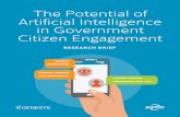 The Potential of Artificial Intelligence in Government …...The Potential of Artificial Intelligence in Government Citizen Engagement 5 Looking deeper at the budget and prioritization