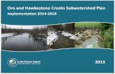 Oro and Hawkestone Creeks Subwatershed Implementation Plan Documents/reports... · Township of Oro-Medonte and City of Orillia; namely, the Oro Creeks South, Oro Creeks North, and