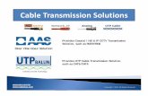Cable Transmission Solutionsats-groups.com/docs/AAS_Overview_sm.pdfHD CCTV SDI Series 3 PoE or Ethernet Over Coax IP / PoE, Analog, and PTZ All-in-One Service Tester 3.5” CCTV Service