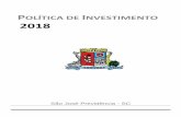 OLÍTICA DE INVESTIMENTO 2018tica_de... · PÁG. 5 P OLÍTICA DE I NVESTIMENTO 2018 desinvestimento total dos recursos investidos quando a rentabilidade acumulada em doze meses do