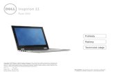 Inspiron 11 3148 Technické údaje - Dell · 2015-01-22 · Pravý panel Pohled shora Displej Pohled shora. 1 Levý mikrofon Poskytuje vysoce kvalitní zvukový vstup pro nahrávání