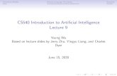 CS540 Introduction to Artificial Intelligence Lecture 9pages.cs.wisc.edu/~yw/CS540/CS540_Lecture_9_P.pdf · 2020-06-16 · Generative Models Natural Language Processing Sampling CS540