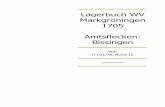 Lagerbuch WV Markgröningen 1705 Amtsflecken: Bissingen · "Beilagerbuch der OberAmtskellerei Markgröningen Pappband, 224 Bl., Folio. Begonnen 1723 als "Appendix zu den 1700 ss.