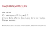 Berne, 10 mai 2019 En route pour Bologne 2 · PDF file 20 ans de Bologne – Rencontre du Réseau Enseignement 2019. Berne, 10 mai 2019. En route pour Bologne 3.0 . 20 ans de la réforme