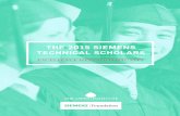 THE 2015 SIEMENS TECHNICAL SCHOLARS - Aspen Institute · The Siemens Technical Scholars proﬁled in this publication demonstrate the incredible impact shorter-term, high-quality