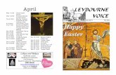 Apr 2015 No 249 Happy Easter - Leybourne Church Voi… · darkest hour is just before the dawn'. This proverb is often used to inspire hope under adverse circumstances, and to remind
