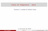 Clase 14: Magnetostática - materias.df.uba.armaterias.df.uba.ar/f3ba2020c1/files/2020/06/clase14.pdf · Clase 14: Magnetost atica Susana J. Landau & Andres Goya 11 de junio de 2020
