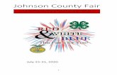 Johnson County Fair - extension.iastate.edu · 1 Johnson County Fair Fair Book COVID Updates 2020 July 25-31, 2020