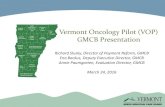 Vermont Oncology Pilot (VOP) GMCB Presentation...Brandeis: Recommendations •Demonstrations should be used as opportunities for learning. •The content of shared information must
