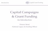 Capital Campaigns & Grant Funding · Capital Campaigns Explored Your Project • Building / Fabric • Repairs and Maintenance • Reordering of the Church • New facilities or improved