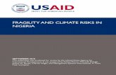 FRAGILITY AND CLIMATE RISKS IN NIGERIA · PDF file Nigeria’s fragility score has worsened considerably since 2000, with Nigeria experiencing the highest fragility of all countries