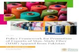 Exports of Man-Made Fiber (MMF) Apparel€¦ · Policy Framework for Promotion of Exports of Man-Made Fiber (MMF) Apparel from Pakistan 03 ... Revisiting International Trade Agreements