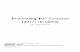 (2017) 1st author Proceeding IIMF Sukresnaeprints.undip.ac.id/75205/1/Proceeding_IIMF_Sukresna_(2017)_1st_a… · Proceeding IIMF Sukresna (2017) 1st author ORIGINALITY REPORT PRIMARY