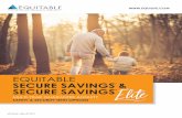 EQUITABLE SECURE SAVINGS & SECURE SAVINGS SS ELITE Brochure... · 2020-07-10 · This brochure is for informational purposes only. Review the Product Disclosure document for product