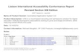 Liaison International Accessibility Conformance Report ... · “Voluntary Product Accessibility Template” and “VPAT” are registered service marks of the Information Technology