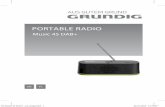 PORTABLE RADIO - Grundig · 2018-03-01 · 02 Music 45 DAB+ _en_long.indd 3 26.01.2018 11:15:07. 4 ENGLIH OVERVIEW _____ r e In DAB mode: selects DAB radio stations from the program