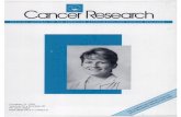CancerResearch · CancerResearch OFFICIAL JOURNAL OFTHEAMERICAN ASSOCIATION FORCANCER RESEARCH October15,1993 Volume53â€¢¿Number20 PP.4741-5065 ISSN0008-5472â€¢¿CNREA8