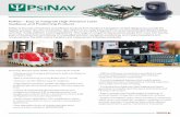 PsiNav – Easy to Integrate High Precision Laser Guidance ... · mobile platforms are travelling at over 3 metres per second). Pulsed Laser Scanners (Other Laser Scanner Suppliers)