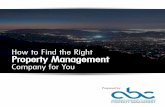 How to Find the Right Property Management · Your property management team should do their best to lease your property to a suitable tenant. Failure to complete the necessary screening