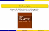 Real Analysis - Faculty Websites in OU Campus · Real Analysis January 30, 2017 Chapter 6. Diﬀerentiation and Integration 6.6. Convex Functions—Proofs of Theorems Real Analysis