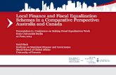 Local Finance and Fiscal Equalization Schemes in a ...€¦ · Local government 2,523 1,011 3,151* State government 4,160 6,831 8,650 Central government 9,613 12,625 6,890 Local taxes