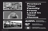 Protect Your Family From Lead in Your Home...Read this entire brochure to learn: • How lead gets into the body • About health effects of lead • What you can do to protect your