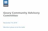 Geary Community Advisory Committee · 19/11/2019  · • Newspaper, radio and social media ads • Google Maps/Waze alerts and 511 • CBOs and merchant groups. 10. Geary Rapid –