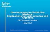 Developments in Global Gas Markets: Implications for Latin ... · Developments in Global Gas Markets: Implications for Latin America and Argentina January 2017 SPE Strategic Seminar