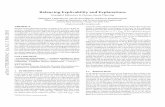 Balancing Explicability and Explanations · 2018-02-06 · Balancing Explicability and Explanations Technical Report, 2018, ASU for resolving disputes over plans have indeed been