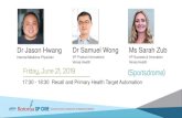 Dr Jason Hwang Dr Samuel Wong Ms Sarah Zub north/Fri_Sportsdrome_1730_Zub.pdf · Sarah Zub VP Practice Success & Innovation RN, BScN, MBA. Decentralization is driven by disruptive
