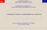 AGENDA ITEM III: FUNDAMENTAL RIGHTS · title of Fundamental Rights and Duties. These provisions arrange the nature, use by individuals and restriction by the state of fundamental