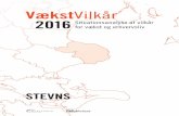 VækstVilkår 2016 - vaekstanalyse.dkvaekstanalyse.dk/file/604778/stevns2016.pdf · VækstVilkår 2016. er en serie af 17 analyser, én for hver kommune i Region Sjælland. Analyserne