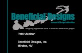 Peter Axelson Beneficial Designs, Inc. Minden, NV · Peter W. Axelson, Patricia E. Longmuir Beneficial Designs, Inc., Minden, NV Greg Lais, Beth Vandehaar, Michael Passo Wilderness