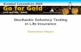 Stochastic Solvency Testing in Life Insurance 9B Hayes.pdf · Stochastic Solvency Testing • Involves determining probability distributions for A(t) and L(t) (or just C(t)). ...