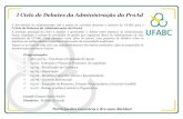 I Ciclo de Debates da Administração da ProAdproad.ufabc.edu.br/images/Compras/APRESENTACAO-Workshop-PR… · I Ciclo de Apresentações da PROAD Instrução e Fluxos de Processos