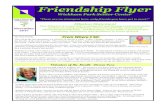 Friendship Flyer - Senior center · 2018-11-29 · Friendship Flyer Wickham Park Senior Center “There are no strangers here, only friends you have yet to meet !” Mission Statement