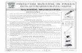 PREFEITURA MUNICIPAL DE PINHAIS · 2014-08-23 · Folha 02/ 08. CONCURSO PÚBLICO – PREFEITURA MUNICIPAL DE PINHAIS APLICAÇÃO: 05/02/2012 Elaboração: CEC – Núcleo de Concursos