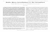 Radio Wave Scintillations in the Ionosphereb92b02053/printing/summer/Materials... · YEH AND LIU: RADIO WAVE SCINTILLATIONS IN THE IONOSPHERE 325 1. 0 10 5 eo IS 3b tS 35 40 io T